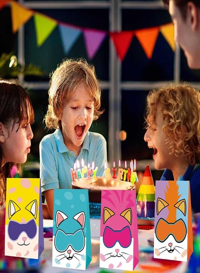 BNFUO 12pcs Super Cats Party Favor Gift Bags Goodie Bags, Super Cats Party Supplies for Kids Birthday Decorations - Image 4